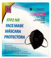 Mascarilla MediaSanex FFP2 NR Negra 25 Unidades
