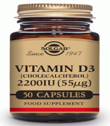 Solgar Vitamina D3 2200 UI 50 Cápsulas