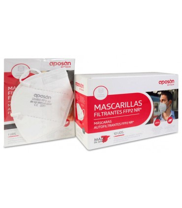 Mascarilla FFP2 Aposan Blanca Caja 10 ud