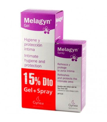 Melagyn Duo Gel  200 ml + Melagyn Spray Para Higiene Íntima 50 ml