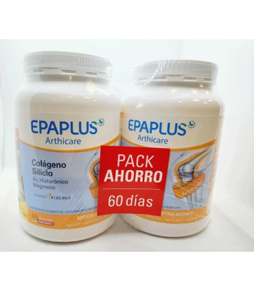 Epaplus Arthicare Colageno+Silicio+Acido Hialuronico Sabor Limon Duplo 2x334g