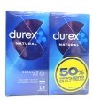Durex Preservativo Natural Duplo 2x12 Unidades